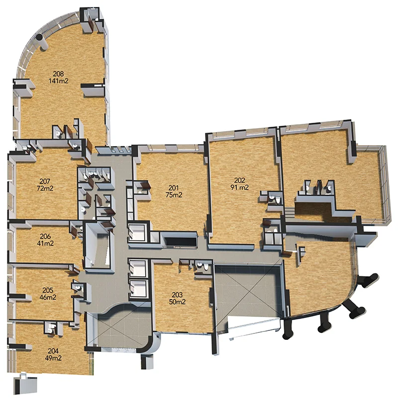 OMEGA Mezzanine: Oficinas desde 41m2 hasta 141 m2